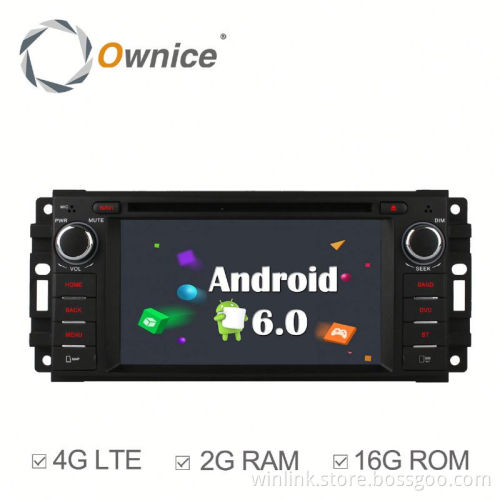 Ownice C500 4 Core Android 6.0 2G ram 16G ROM car Stereo for Jeep Grand Cherokee 2008-2013 Support OBD BAD TPMS 4G
